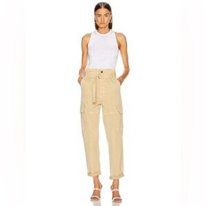 Frame • safari belted high waisted cargo pants